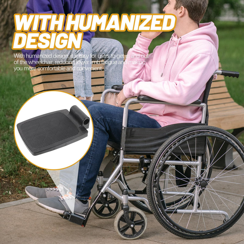 Heavy Duty Wheelchair Footplates Plastic Footrest Pair X708140