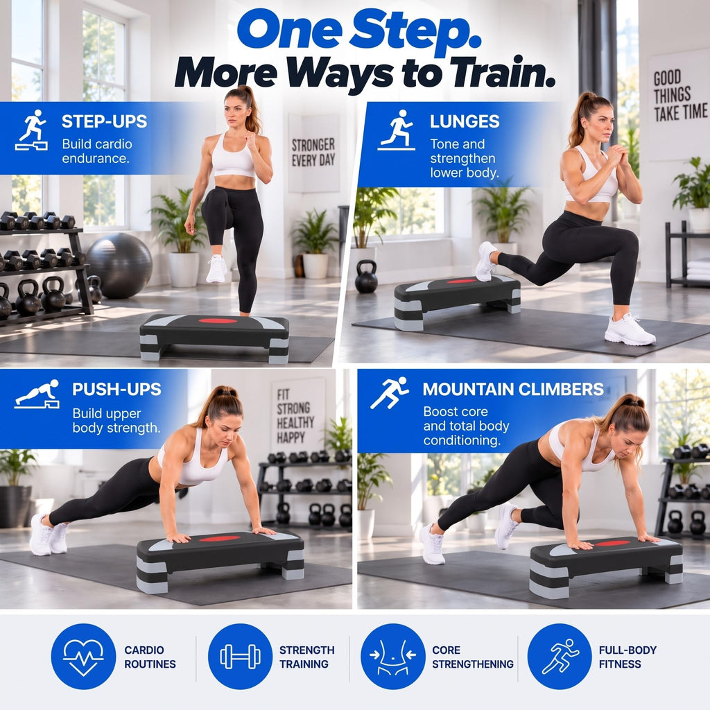 31'' Aerobic Step Platform with 4 Risers P520504