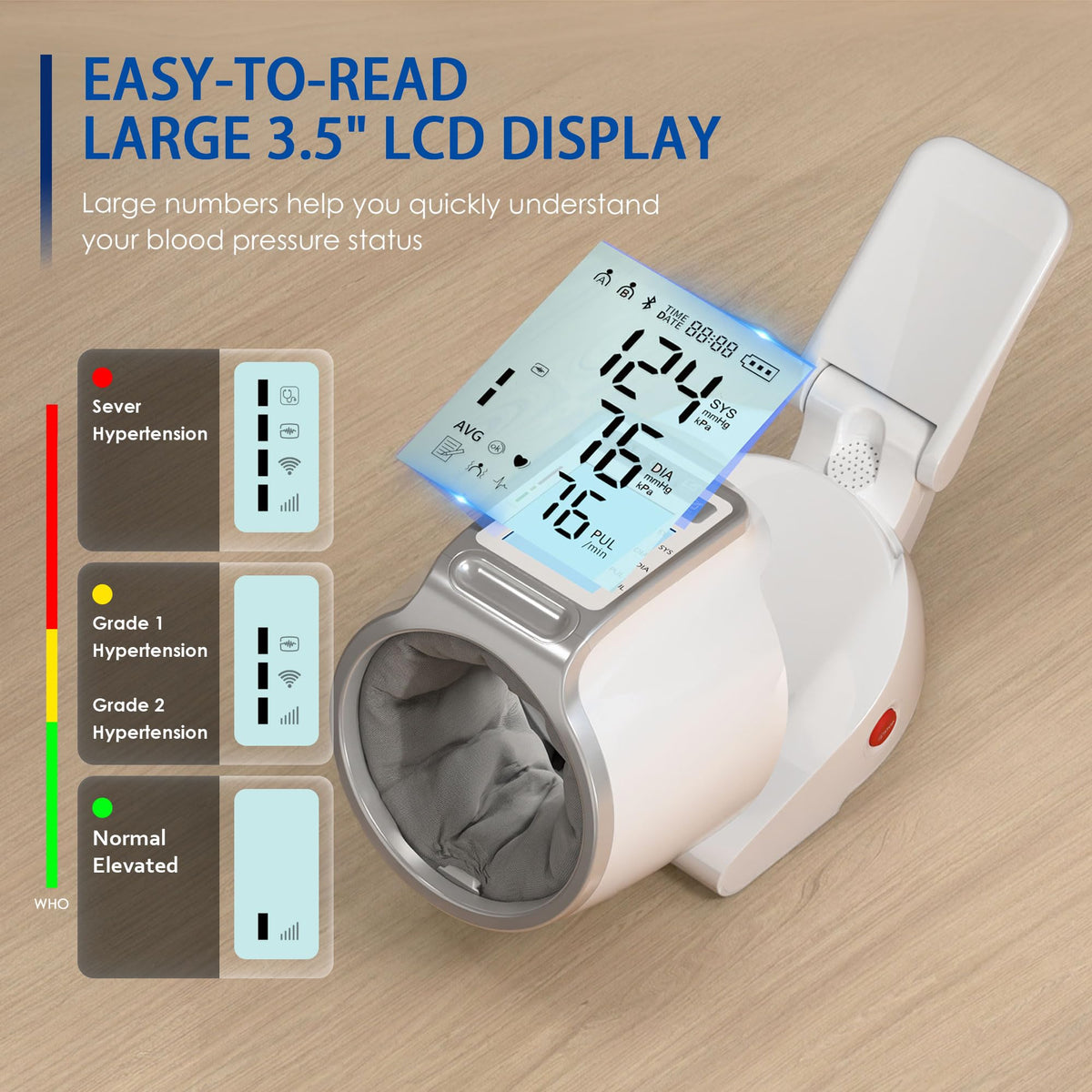 Upper Arm Blood Pressure Monitor with Barrel Cuff G48744