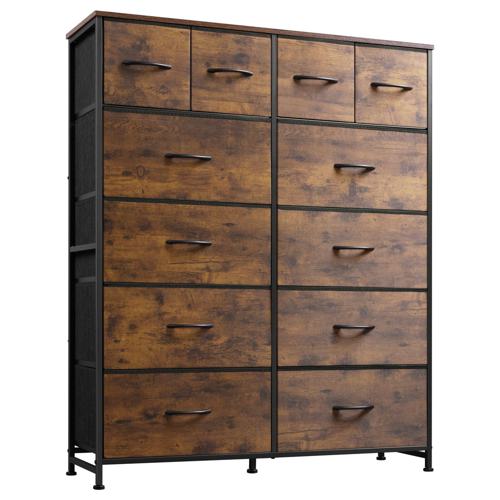 12 Drawer Fabric Dresser Storage Chest M752