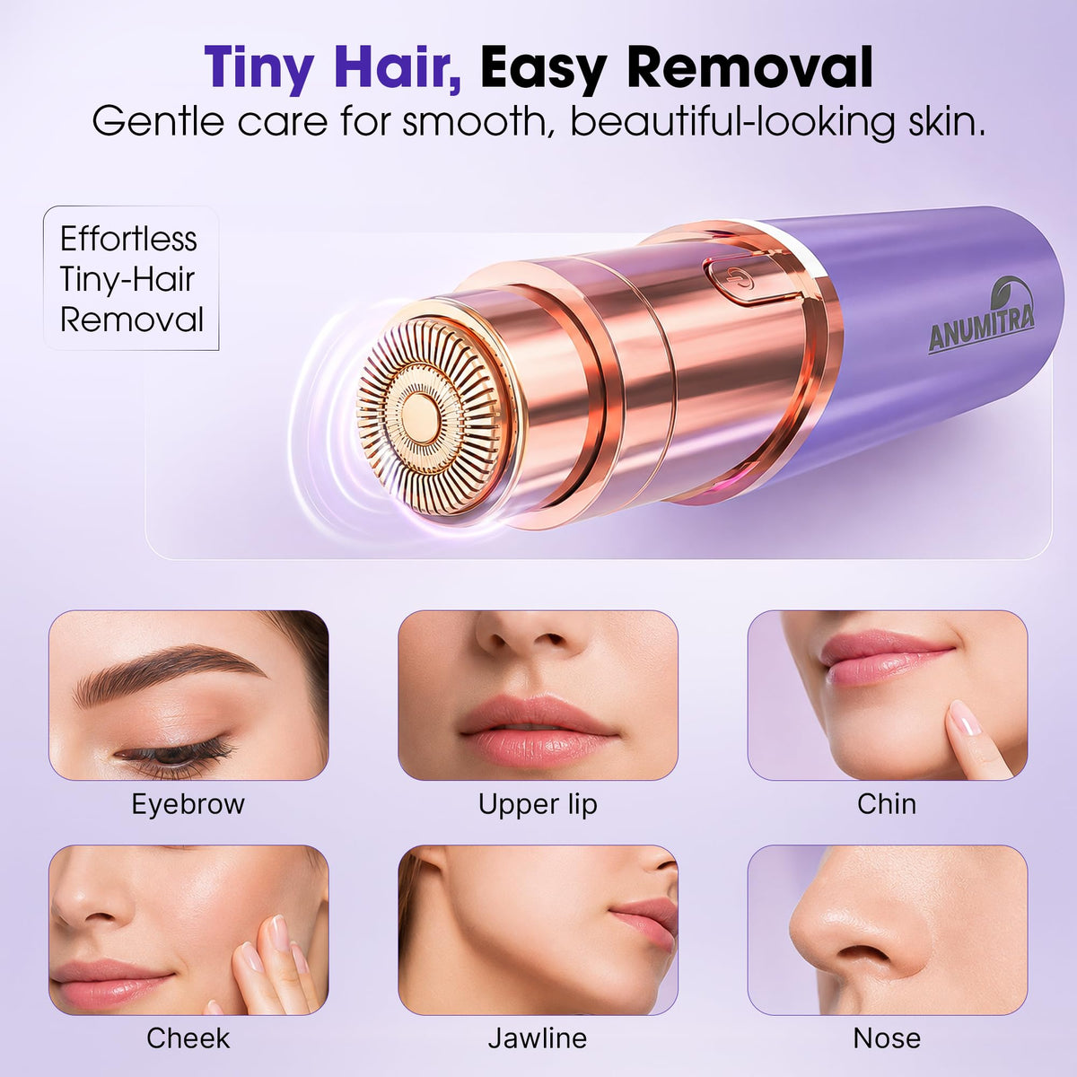 2 in 1 Facial Hair Remover with Replacement Heads N6009