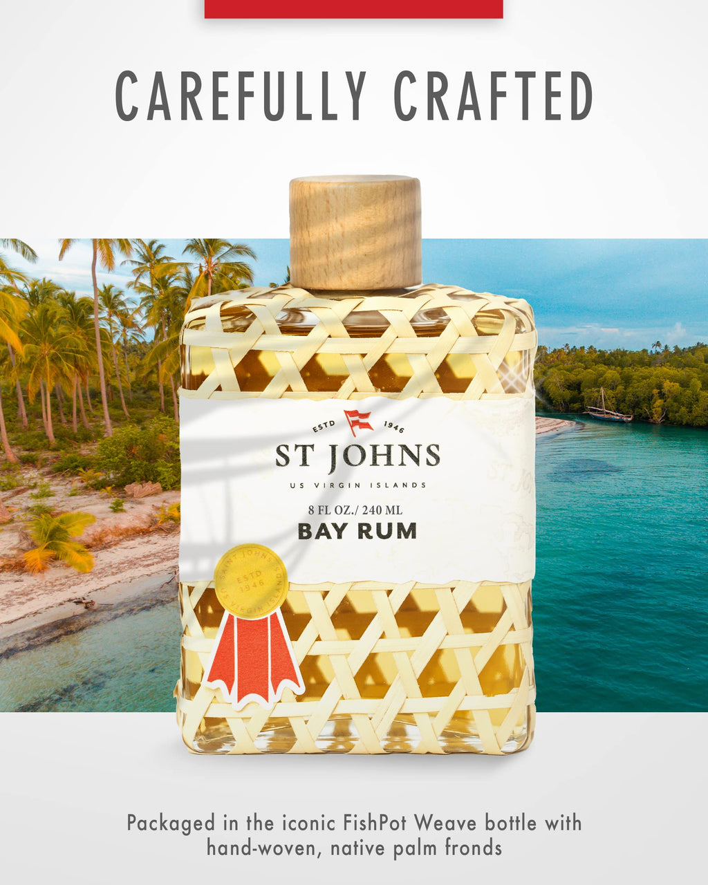 Bay Rum Aftershave and Cologne 8 oz Splash Bottle T3548
