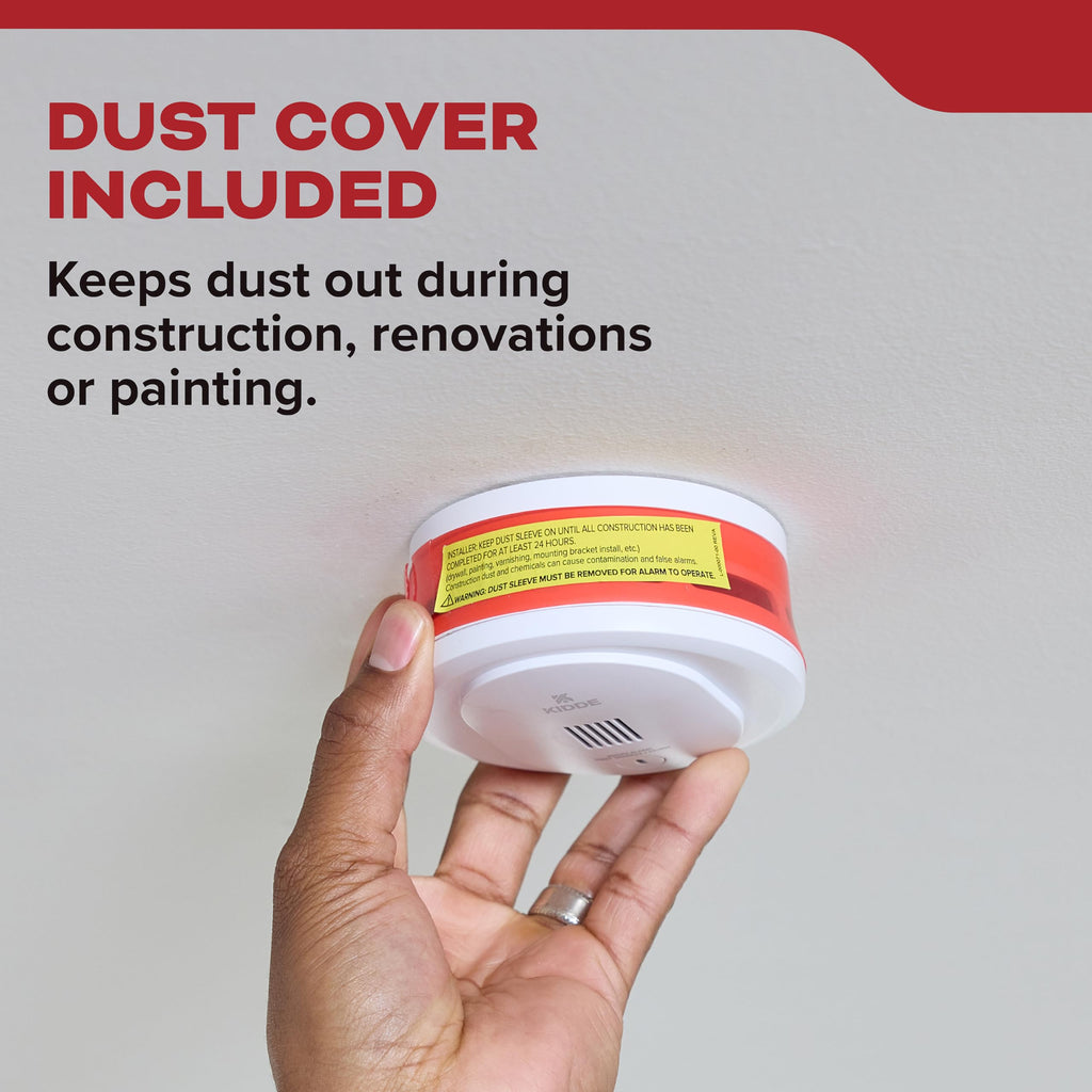 Compact Smoke Detector, AA Battery-Powered F445