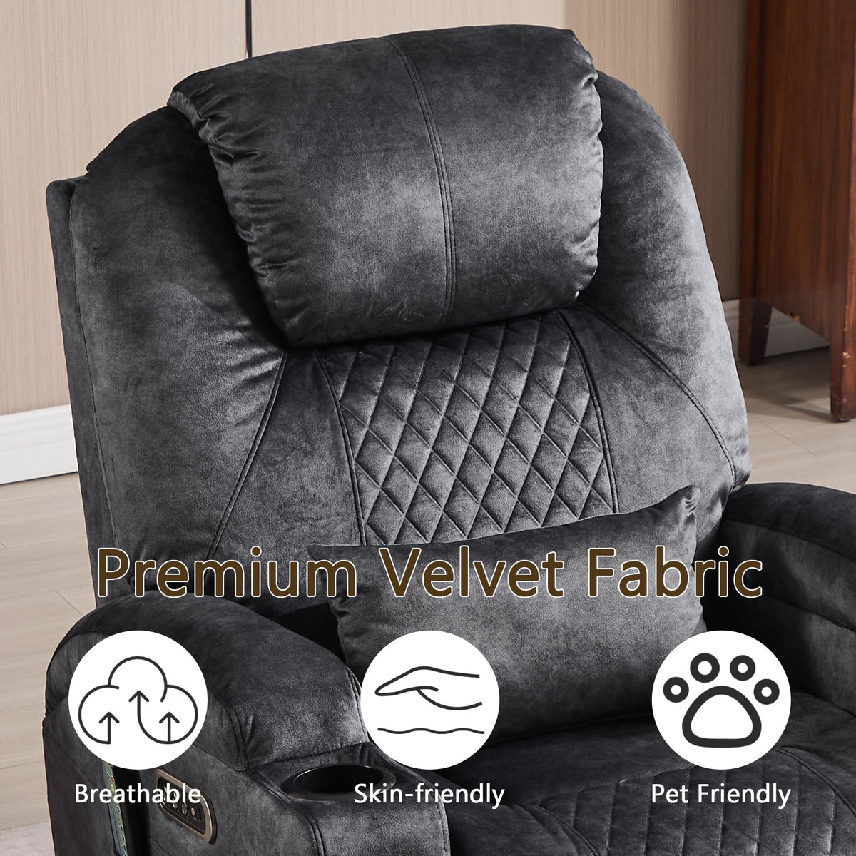 Power Swivel Rocker Recliner Chair B785