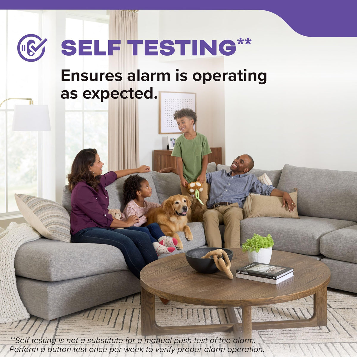 Smoke & CO Detector, AA Battery-Powered, 3 Pack A92208