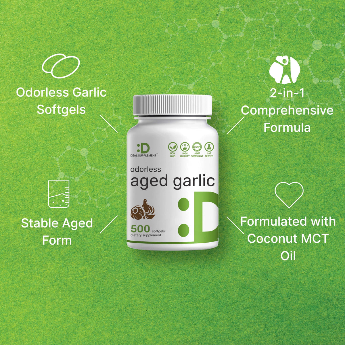 Aged Garlic Extract 500 Softgels M9511